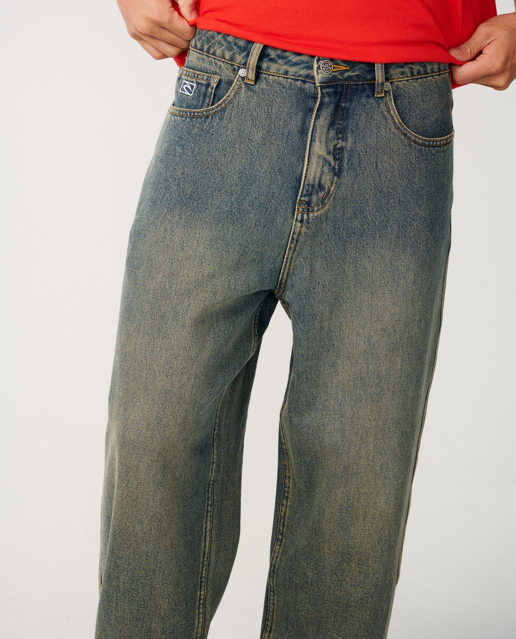 Archive Dirty Denim Pant - Image 7