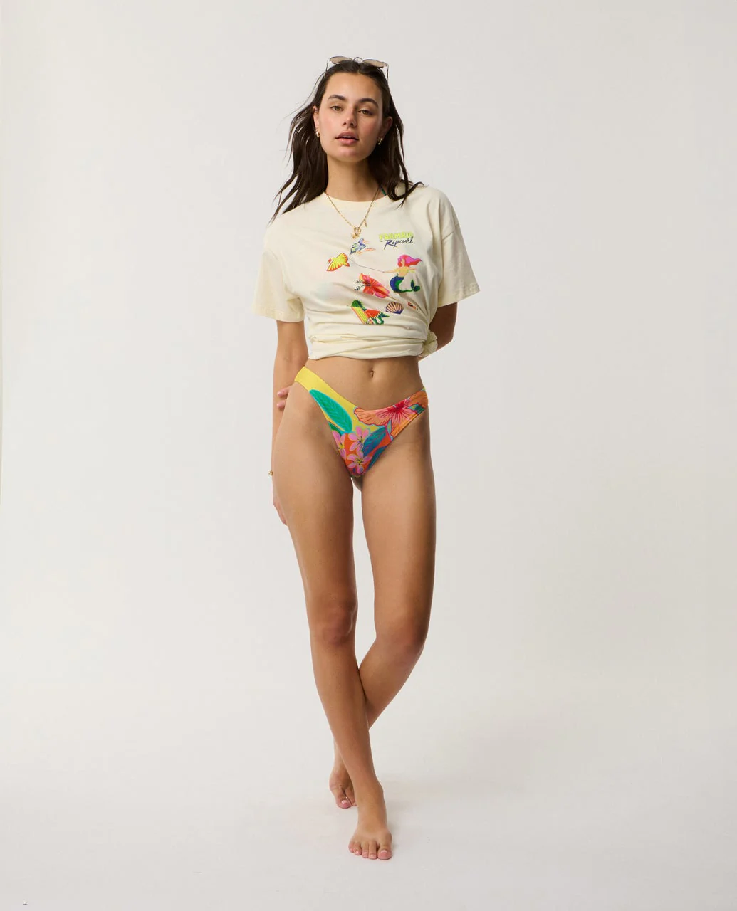 Farm Rio Bliss Hi Leg Cheeky Coverage Bikini Bottom - Image 7
