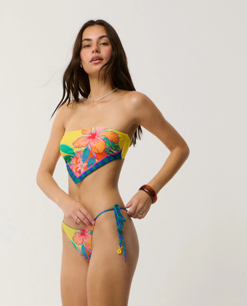 Farm Rio Bliss Revo Tie Side Skimpy Coverage Bikini Bottom - Image 4