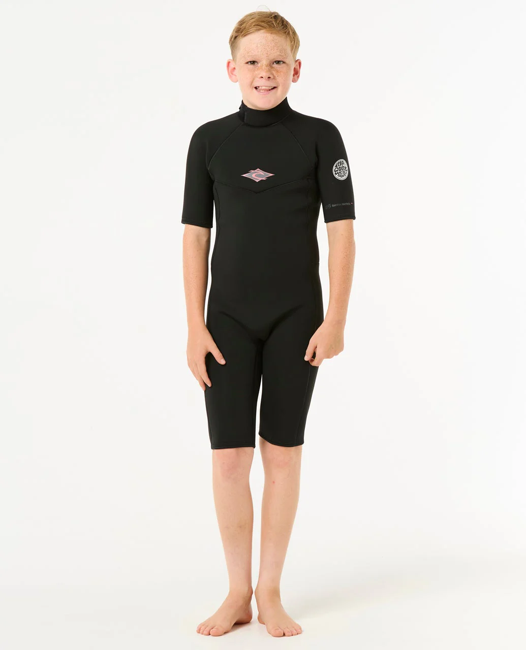 Boys Dawn Patrol Short Sleeve 2mm Back Zip Spring Suit Wetsuit