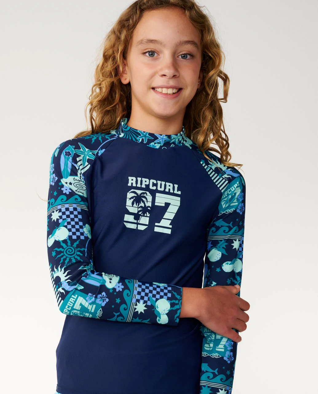 Costa Del Sol Long Sleeve Rash Vest - Kids - Image 6