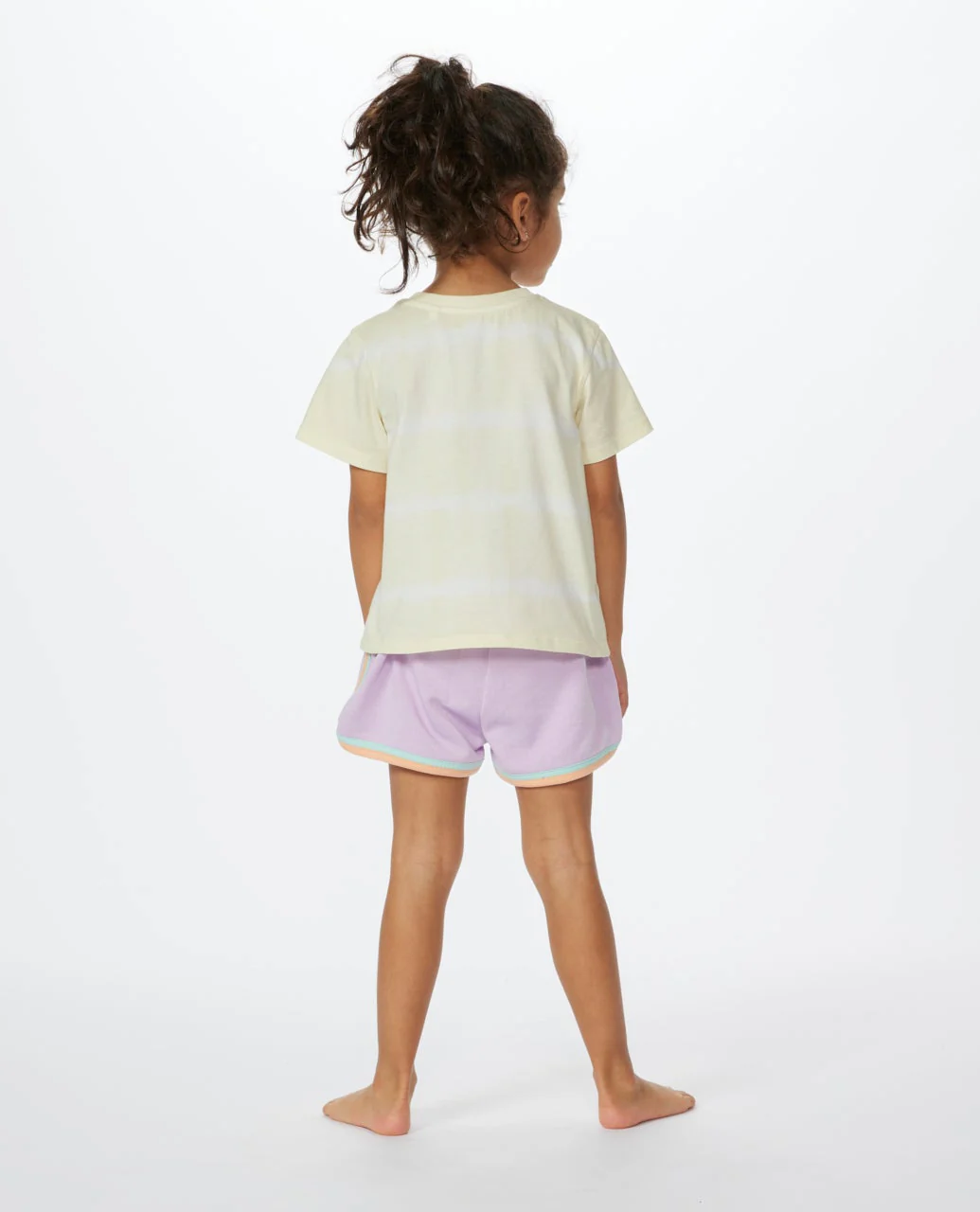 Crystal Heart Tie Dye Short Sleeve Tee Girl - Image 2