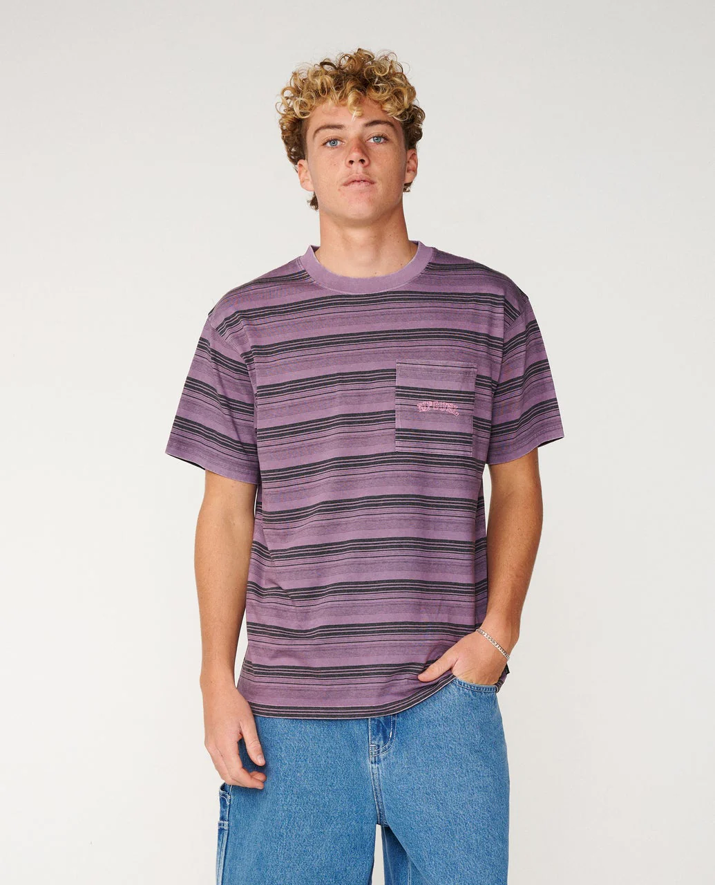 Disorder Stripe Loose Tee - Image 3