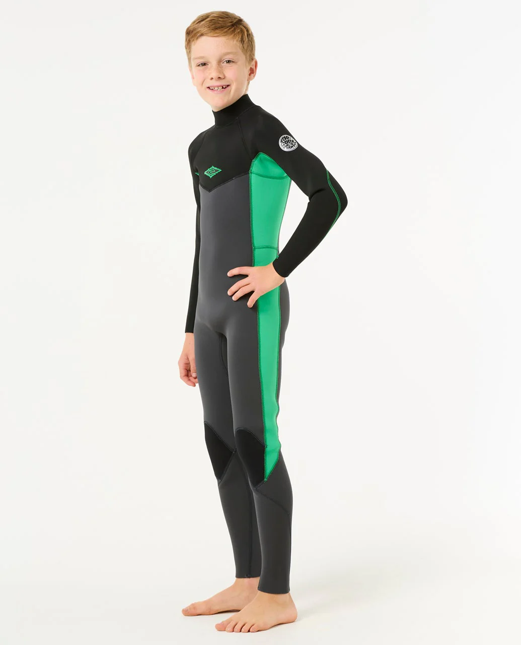 Kids Dawn Patrol 3/2 Back Zip Steamer - Image 2
