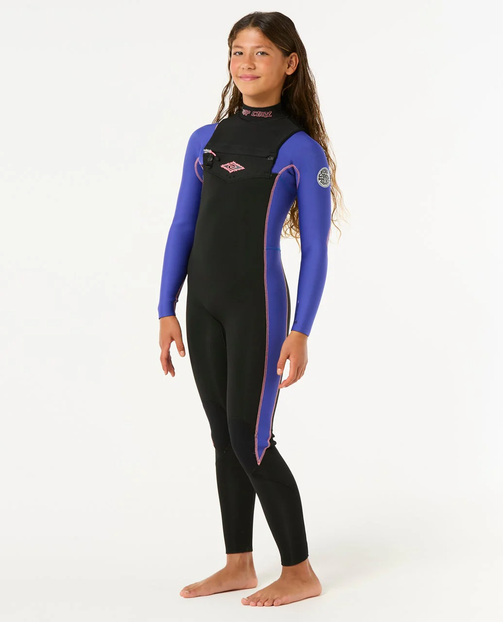 Kids Dawn Patrol 3/2 Chest Zip Steamer - Image 2