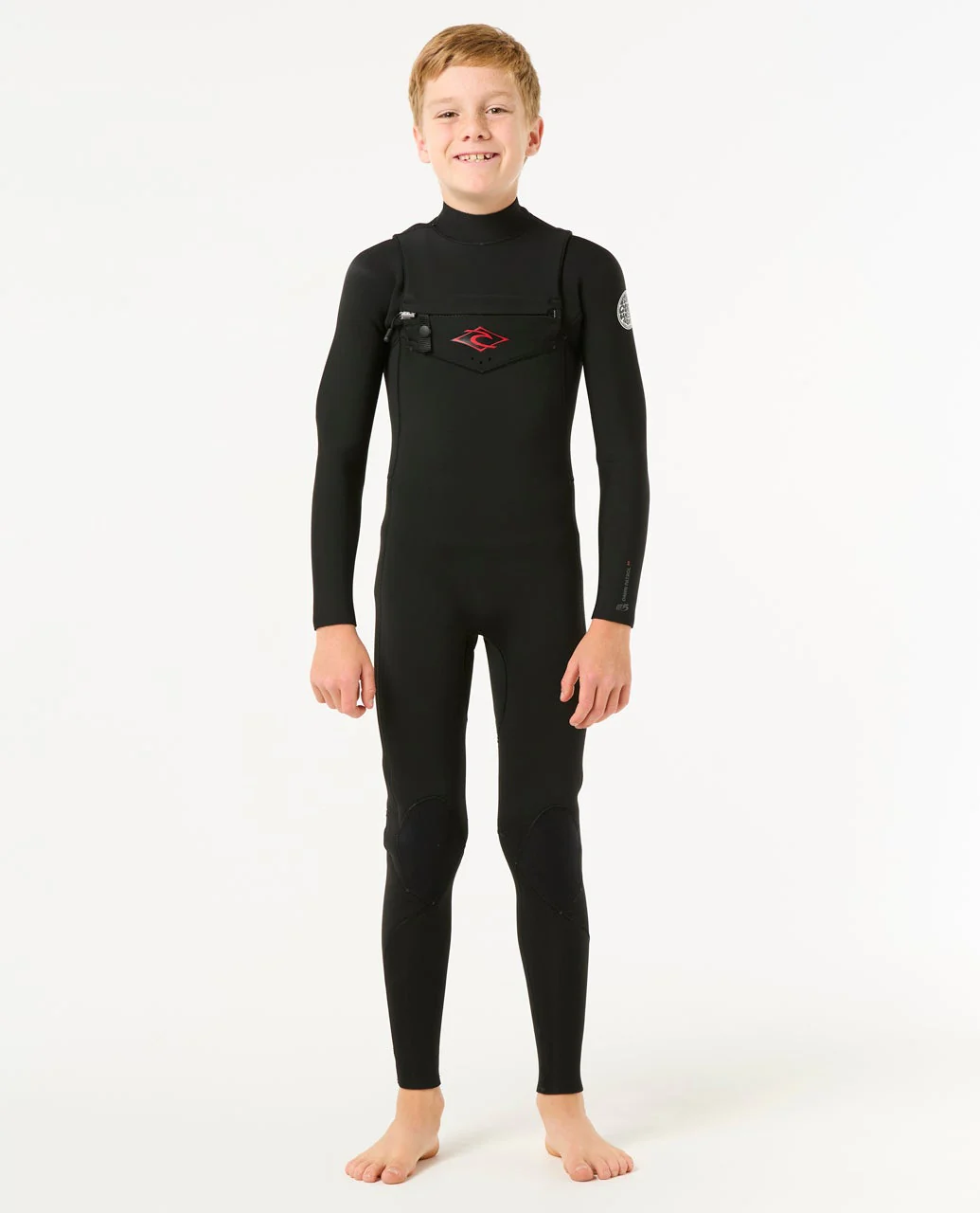Kids Dawn Patrol 4/3 Chest Zip Steamer