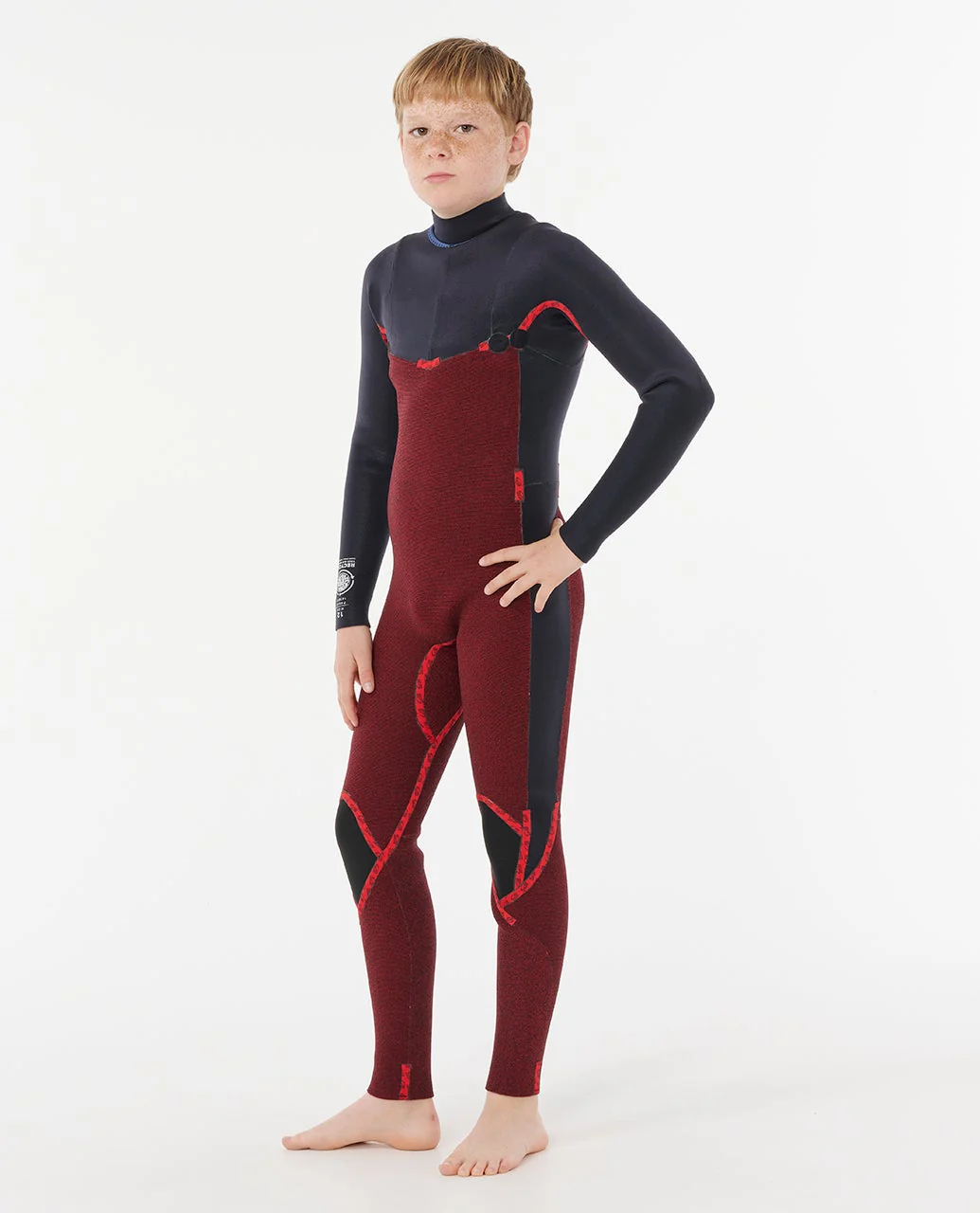 Kids Dawn Patrol 4/3 Chest Zip Steamer - Image 9