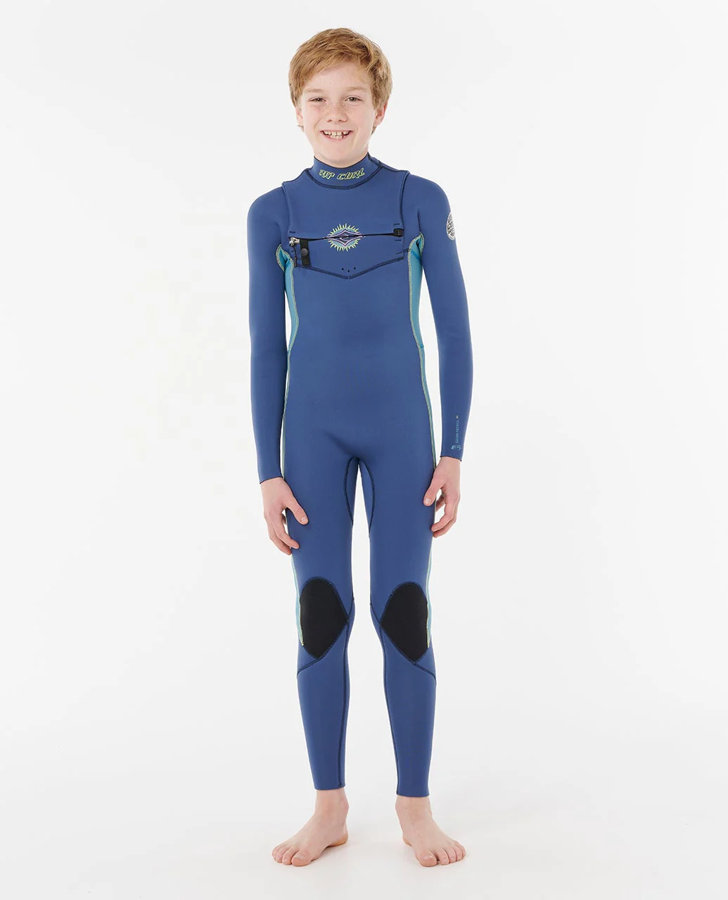 Kids Dawn Patrol 4/3 Chest Zip Steamer