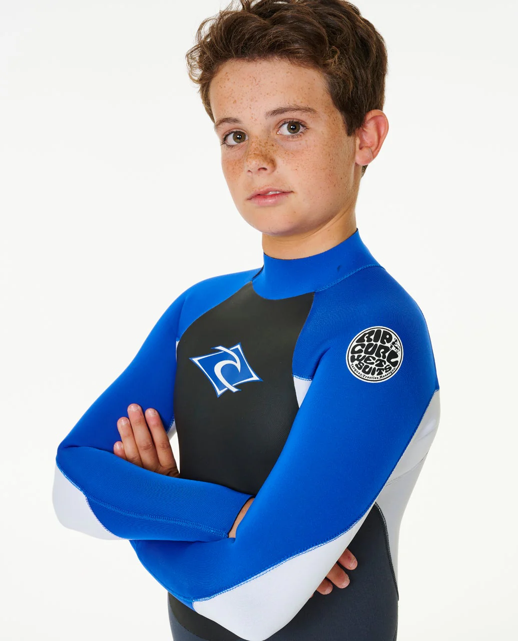 Kids Omega 3/2 Back Zip Wetsuit Steamer - Image 5