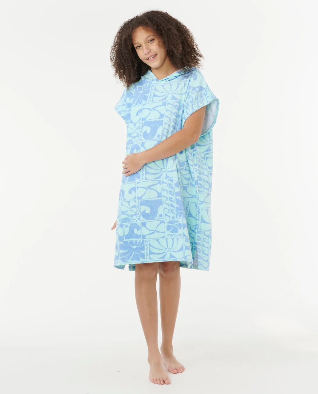 Mixed Cotton Hooded Towel - Girls - Image 4