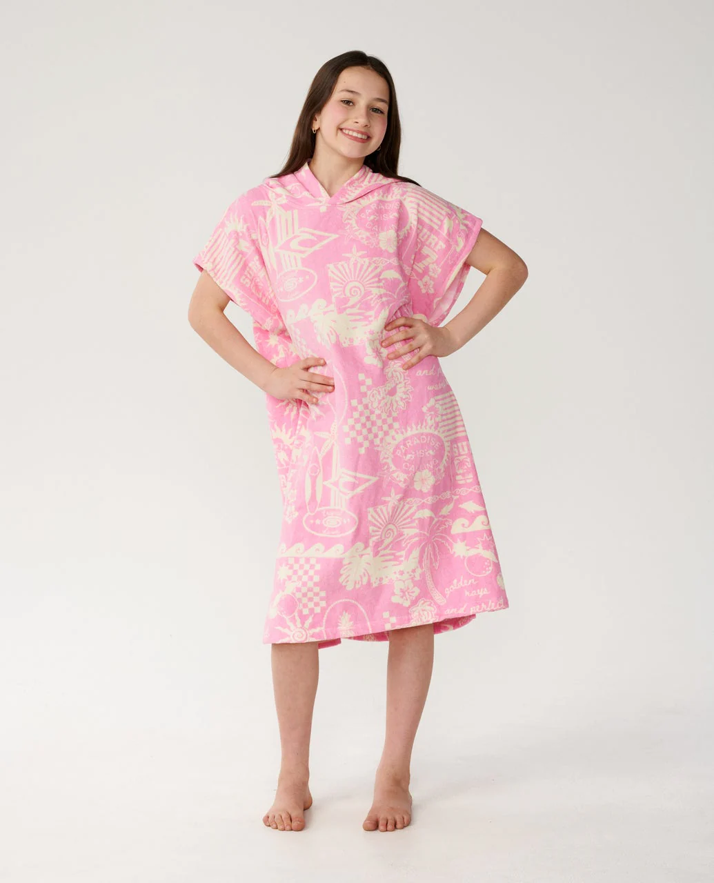 Mixed Hooded Towel - Girls