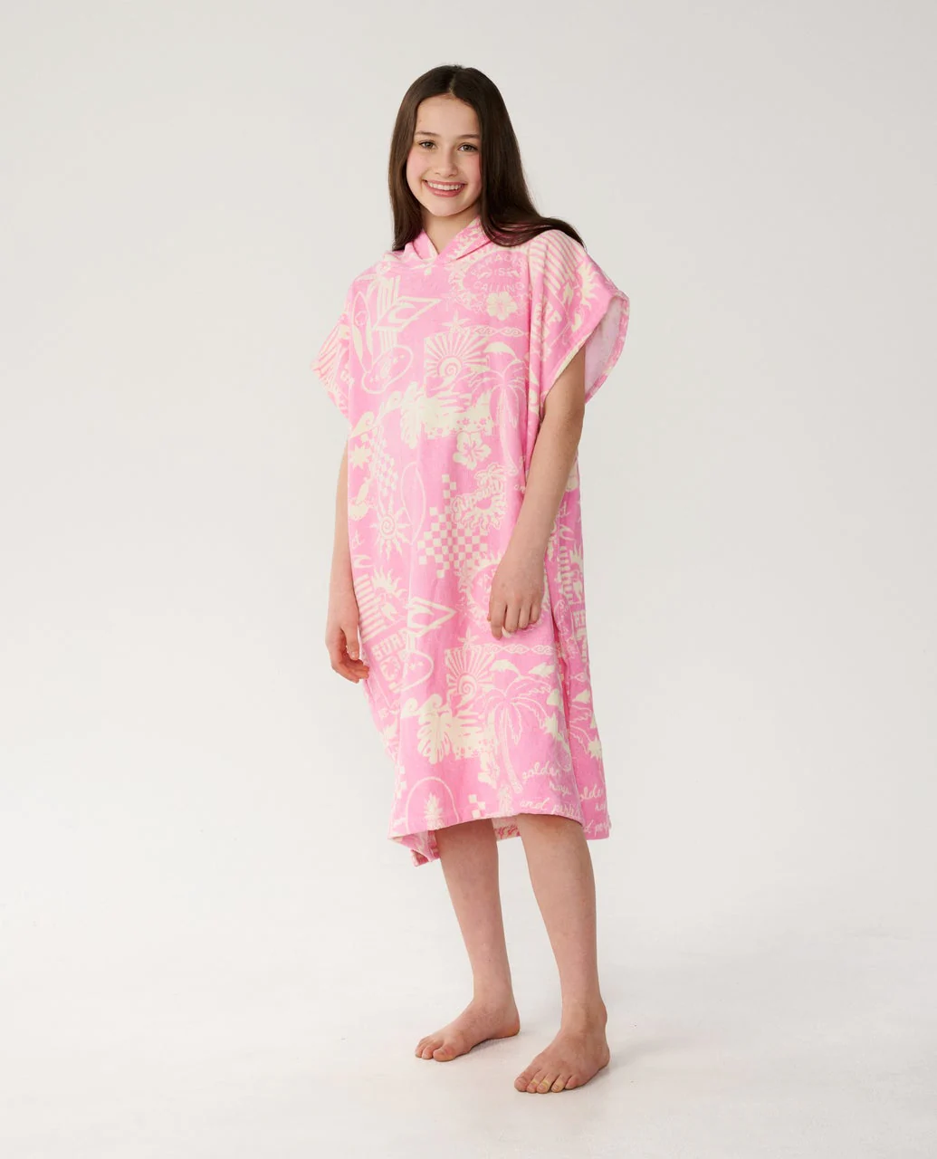 Mixed Hooded Towel - Girls - Image 2