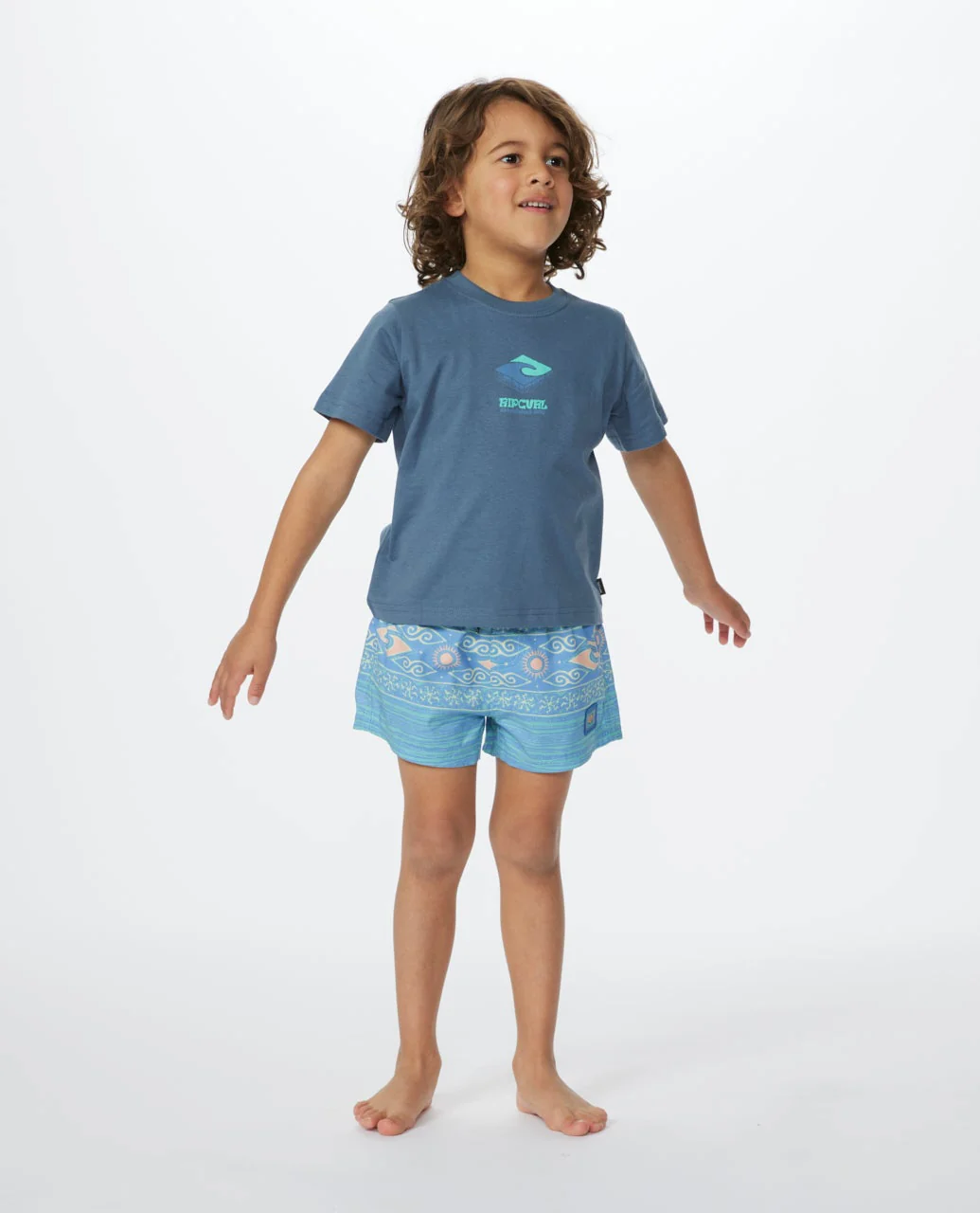 Mystic Waves Logo Short Sleeve Tee Boy