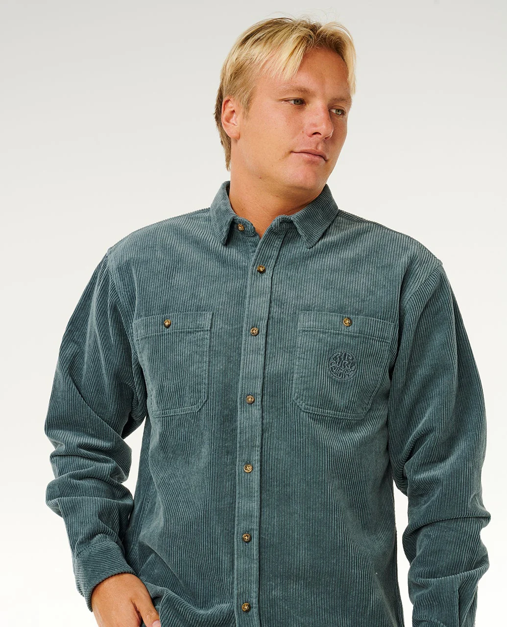 Premium Surf Cord Long Sleeve Shirt - Image 6