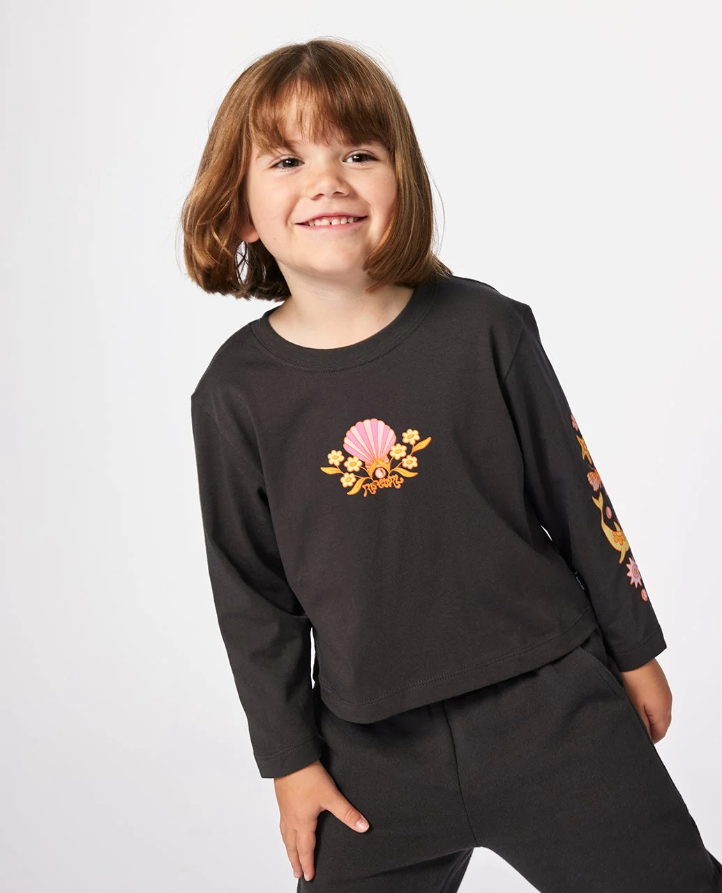 Rainbow Tropics Long Sleeve Tee - Kids