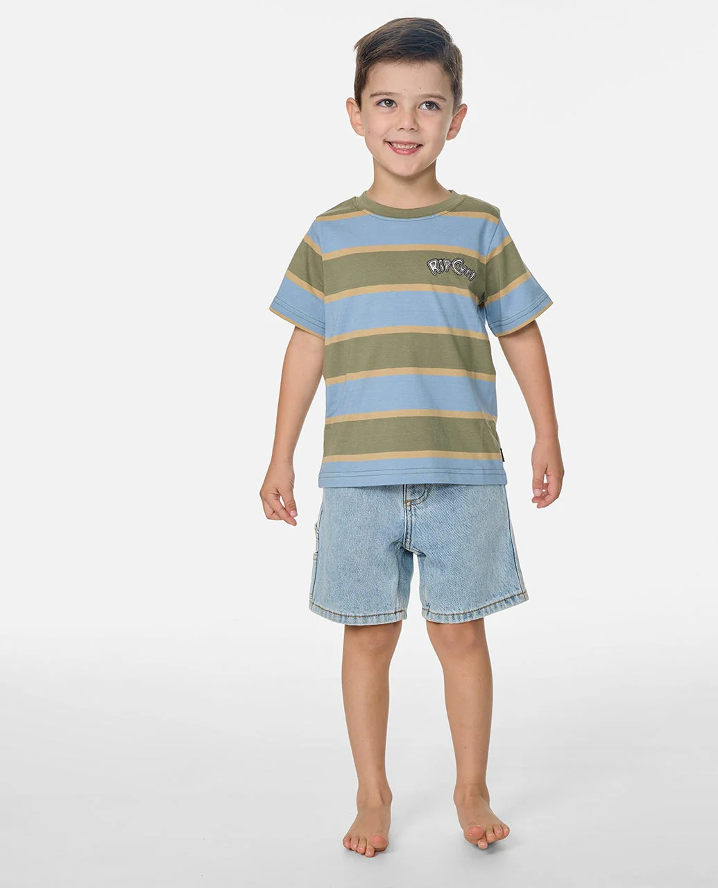 Ride The Wave Stripe Tee - Kids - Image 3