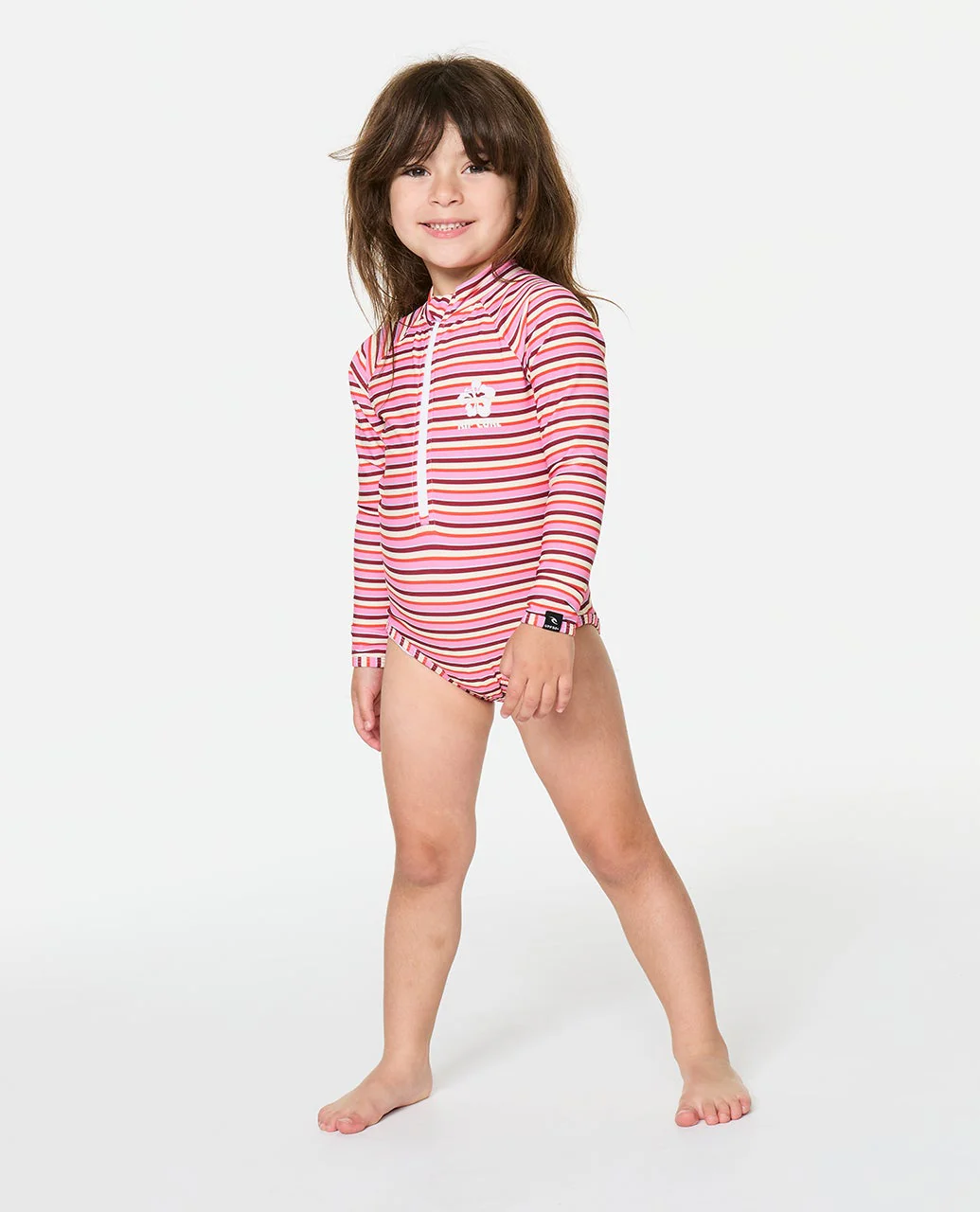 Sunset Stripe Long Sleeve Surfsuit - Kids - Image 3