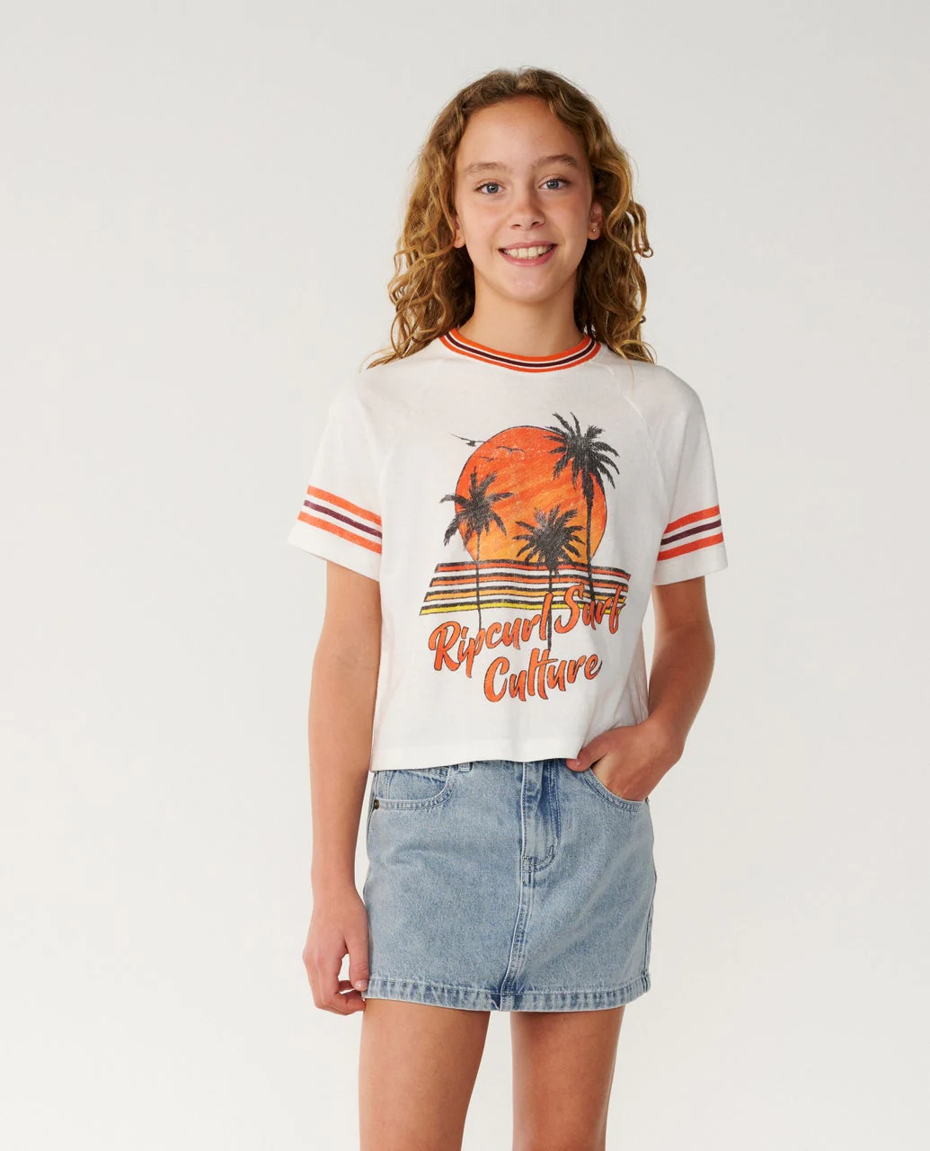 Surf Culture Crop Tee - Kids