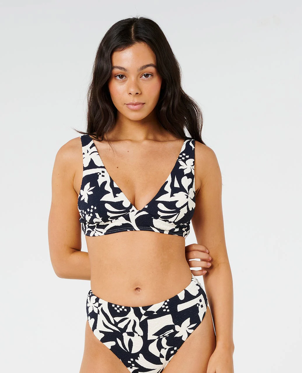 Topanga Geo Deep V Bikiki Top