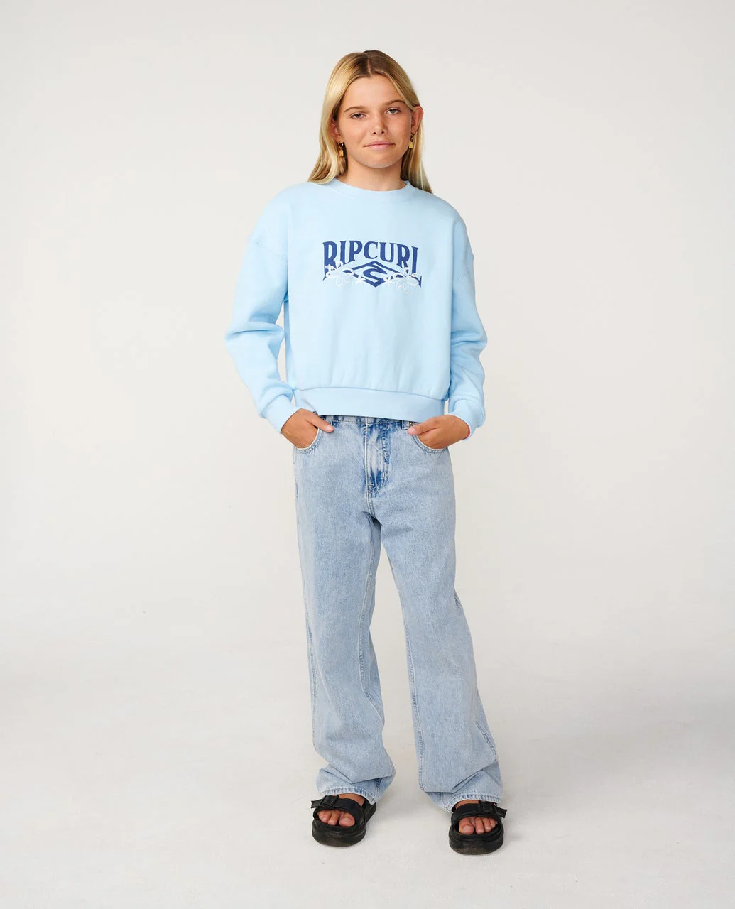 Tropical Cropped Crew - Kids - Image 4