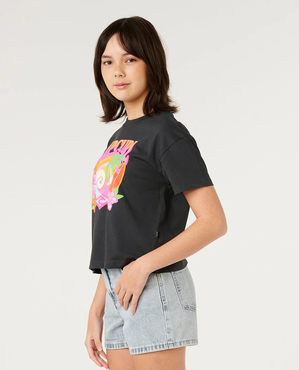 Tropical Dawn Crop Tee- Kids - Image 4