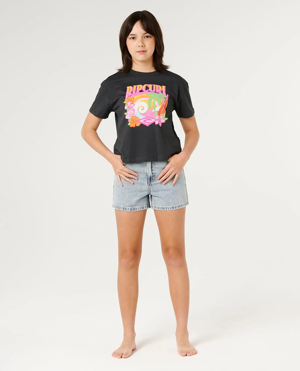 Tropical Dawn Crop Tee- Kids - Image 5