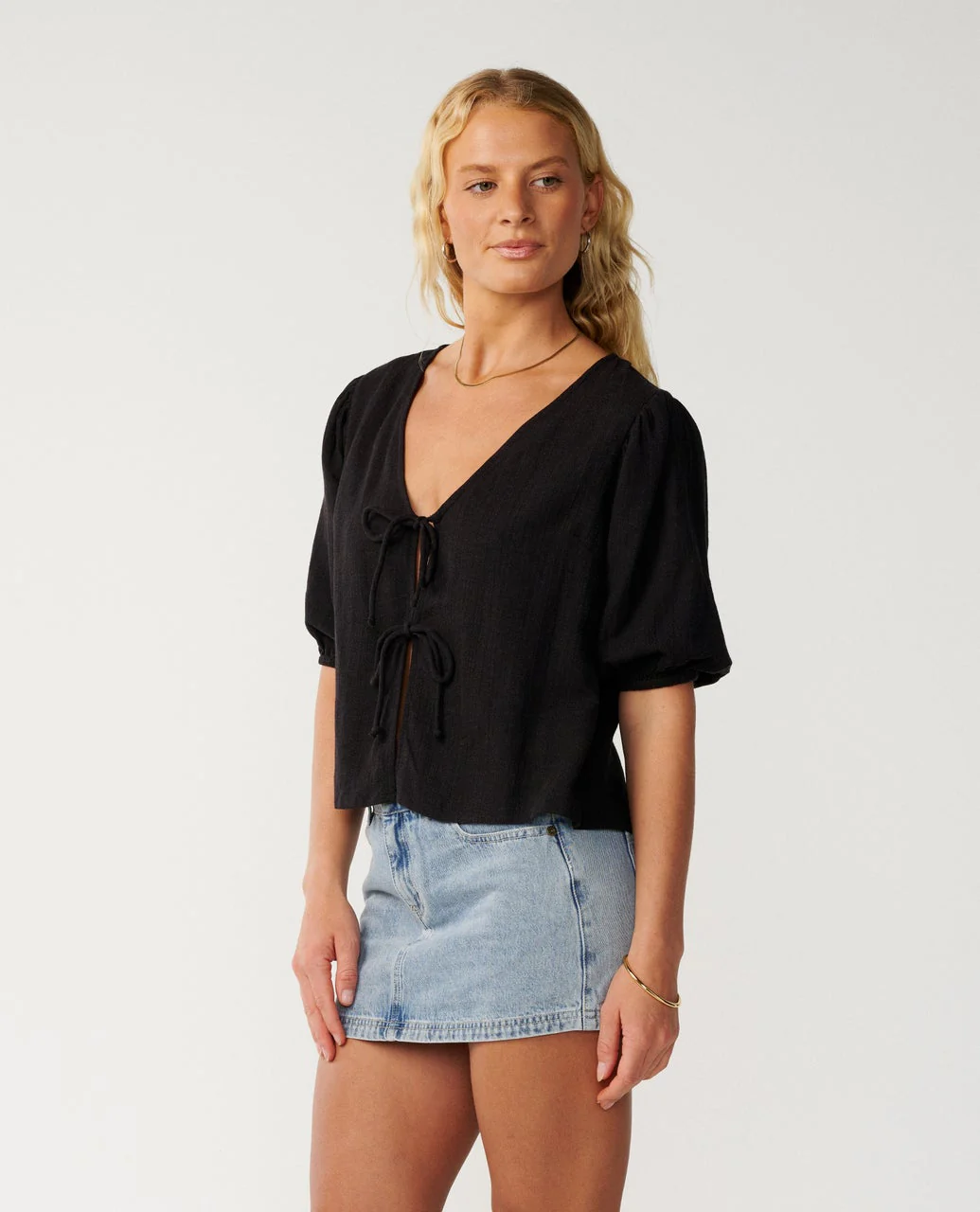 Vibe Surf Tie Front Top - Image 2